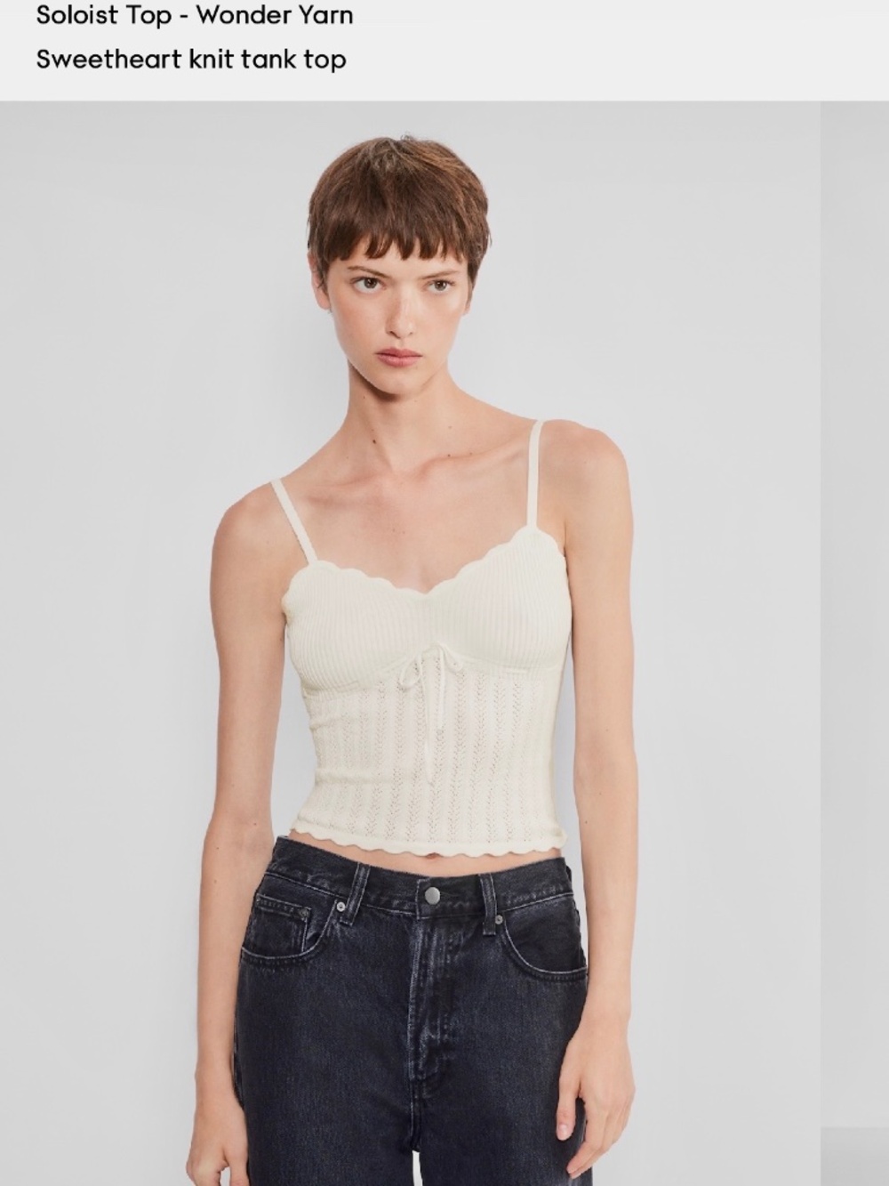 Aritzia Wilfred Soloist knit tank